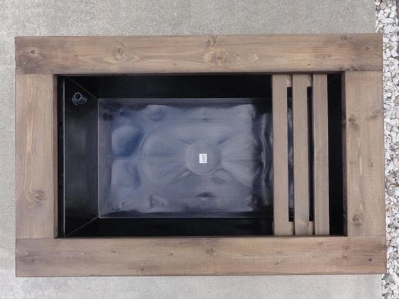 ビオトープ 60Ｌ　トロ舟＆木枠セット（棚付き）　メダカ・金魚飼育用