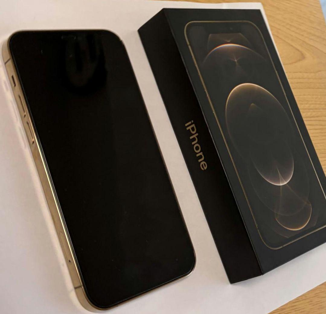 「SIMロックなし」Apple iPhone 12 Pro ゴールド 箱付き