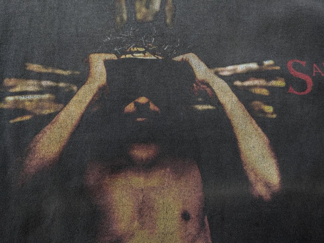 セントマイケル/両面プリントT/ヴィンテージ加工/SIZE XLビッグシルエット