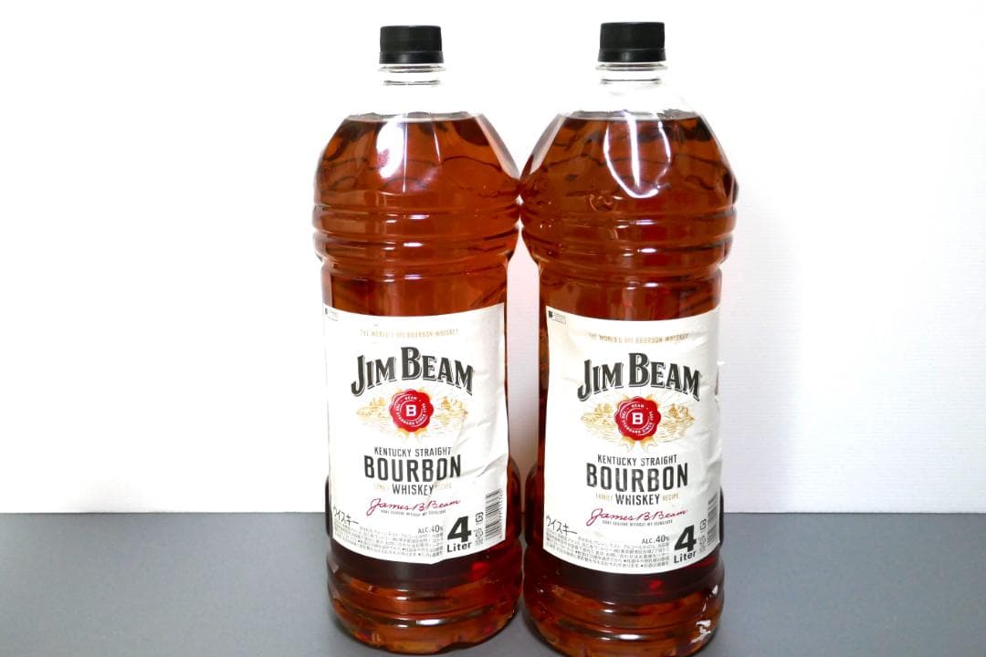 未開栓 2本セット☆ジムビーム バーボンウイスキー 4000mL 40％