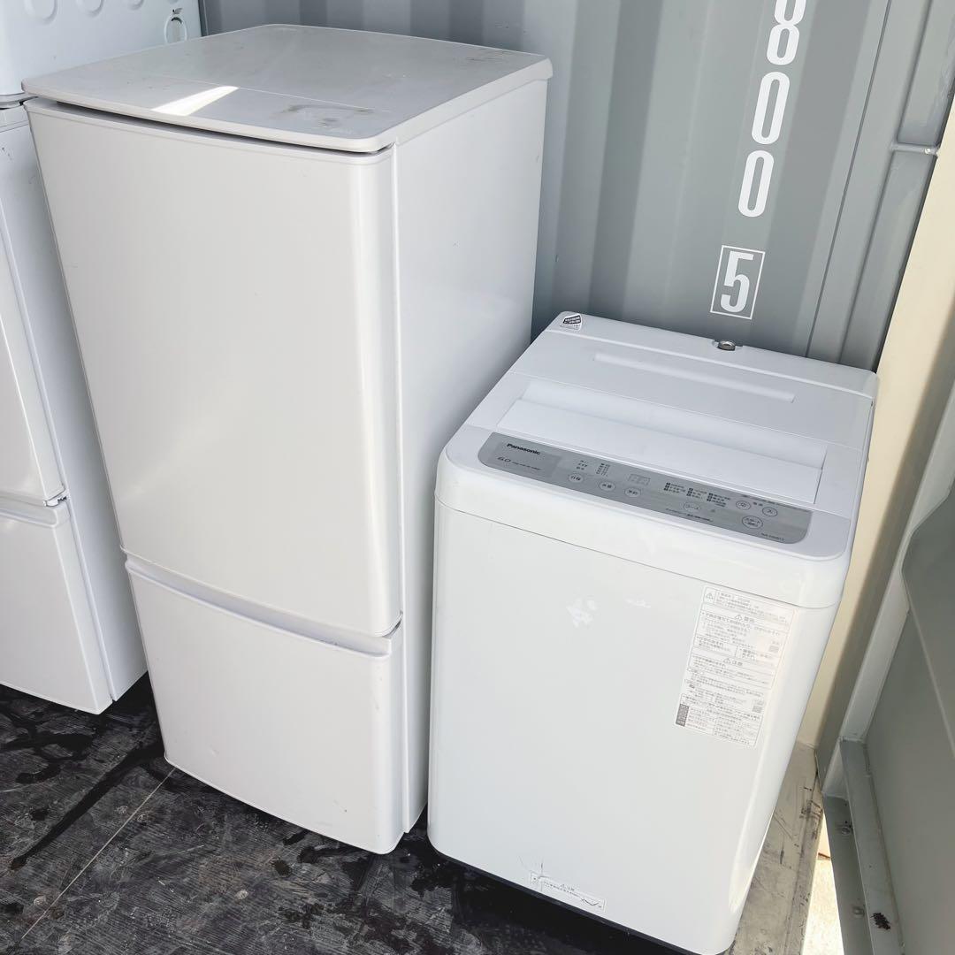 167取付無料！完動品！三菱マットホワイト冷蔵庫パナソニック6kg洗濯機