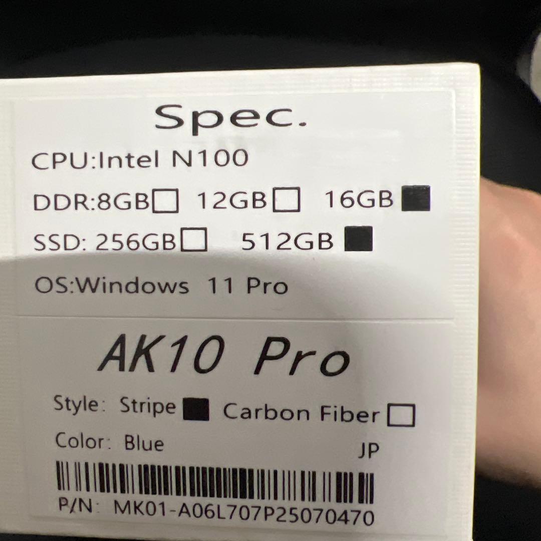 AWOWミニpc win11 Pro N100 16GB DDR4 512GB