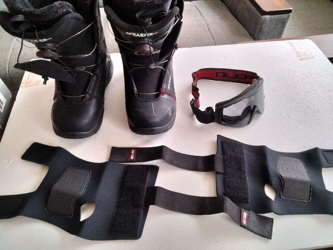 K2 RAIDER ID スノーボードブーツ　 コ゚−グル、肘当ておまけ付