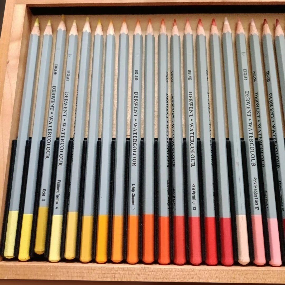 DERWENT 水彩色鉛筆 72色 木箱