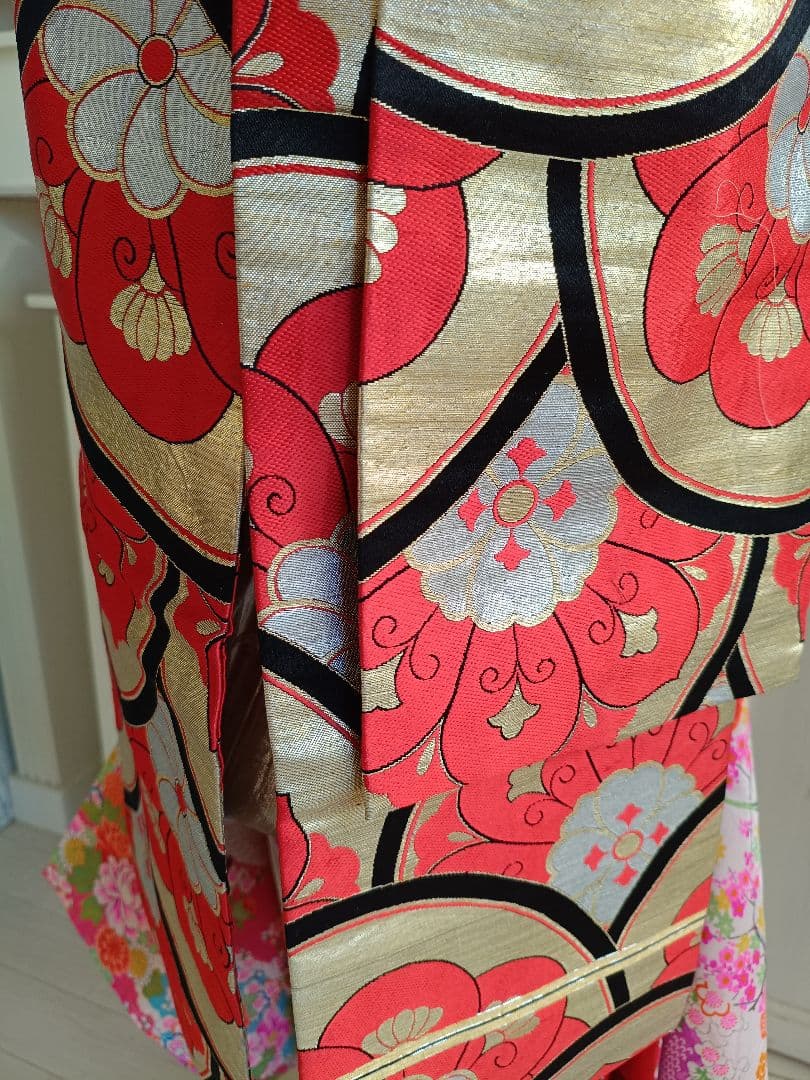 アンティーク丸帯のだらり帯☆作り帯☆子供