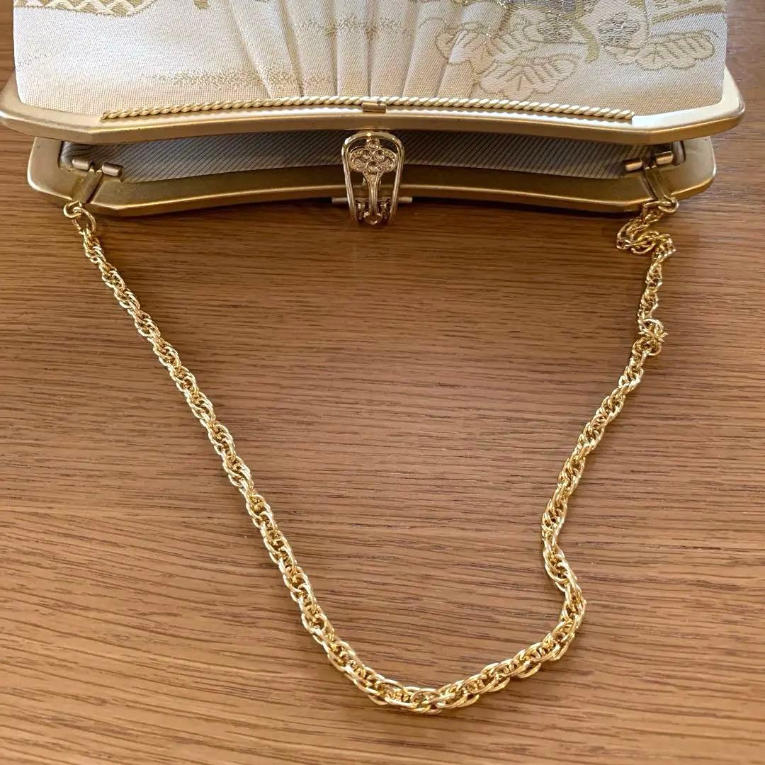 佐賀錦　草履とバッグのセット　和装　アイボリー系