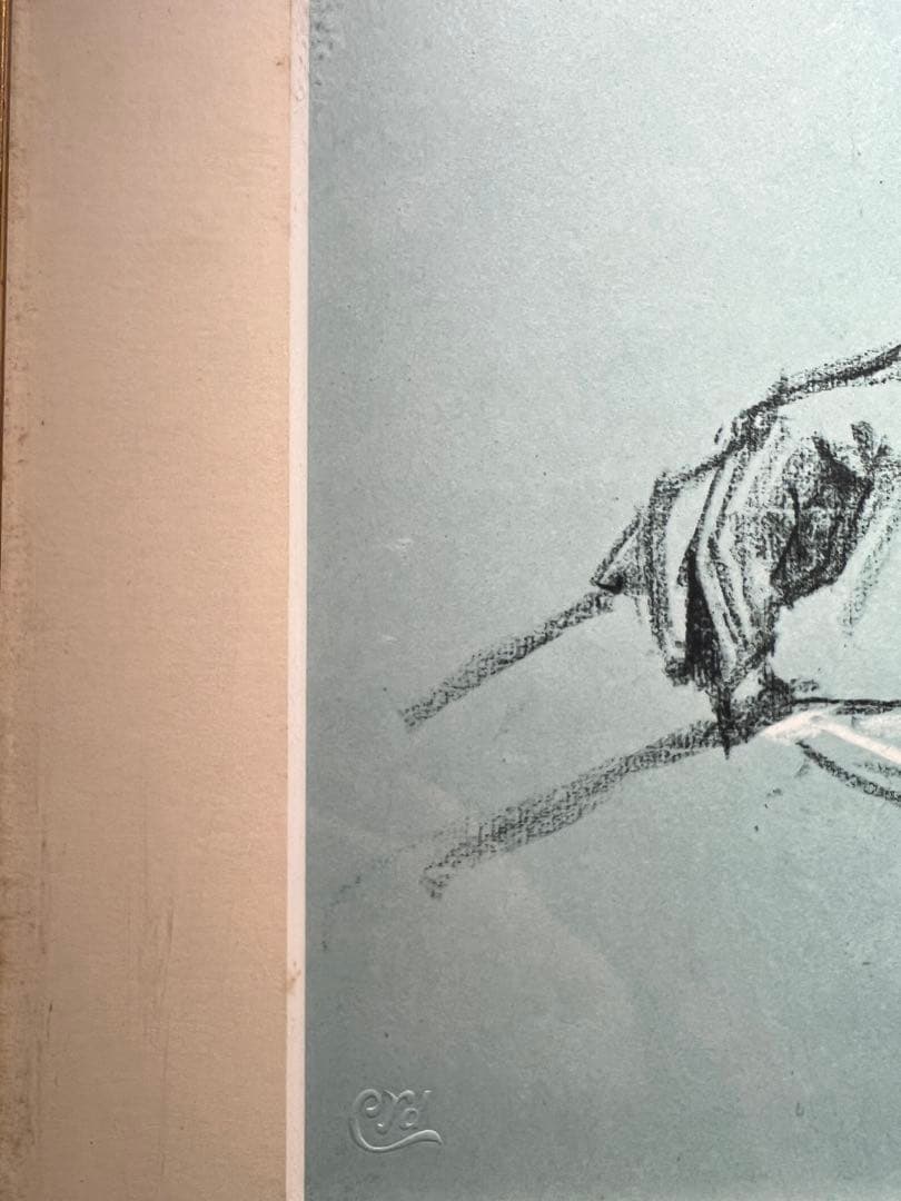 専用他の方発送×小磯良平【婦人画】刻印あり　複製