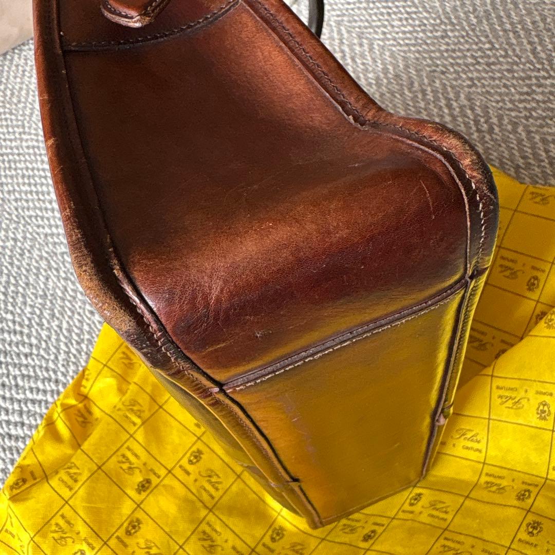 フェリージ　8637/3 ネイビー　オールレザー