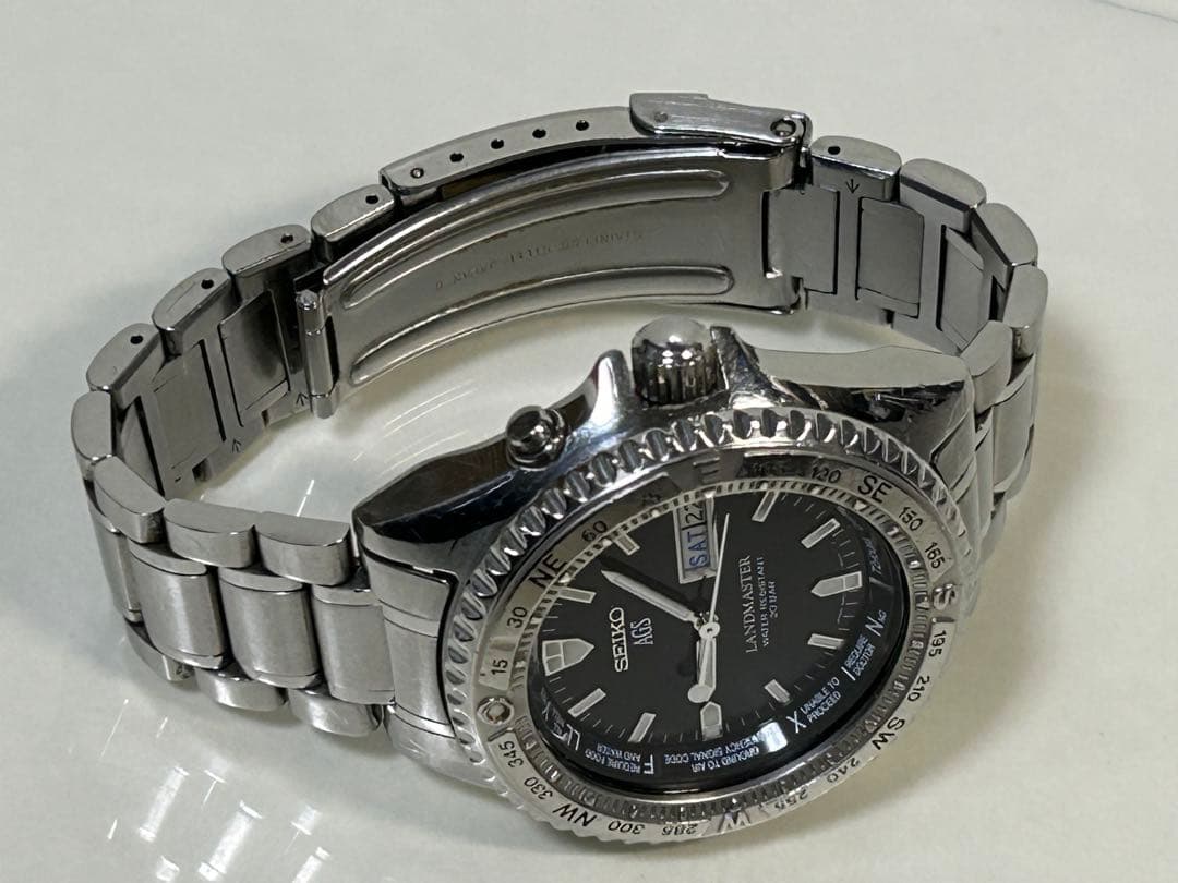 完動【二次電池新品】SEIKO AGS LANDMASTER 5M23-6A20