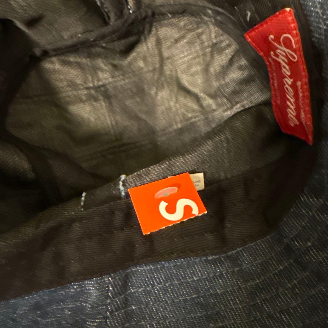 帽子 supreme frayed patchwork denim crusher