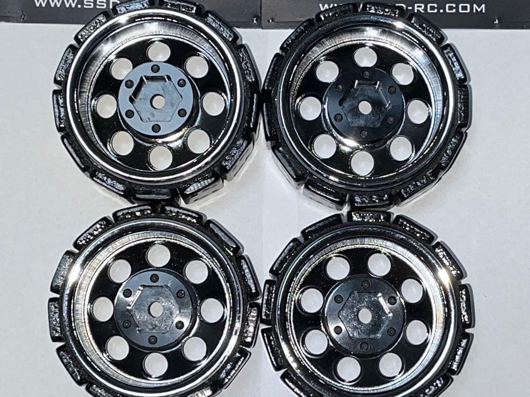美品★【SSD 1.55インチ スチール 8穴ホイール（クローム）】TF2