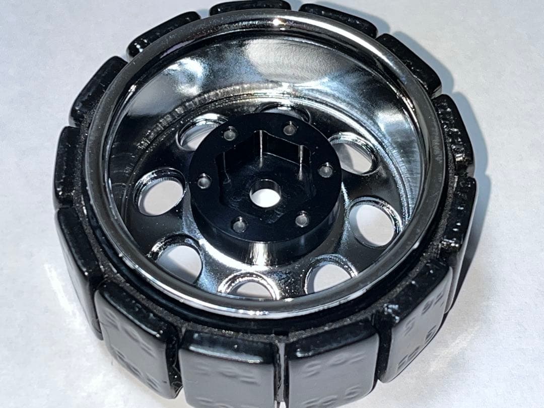 美品★【SSD 1.55インチ スチール 8穴ホイール（クローム）】TF2