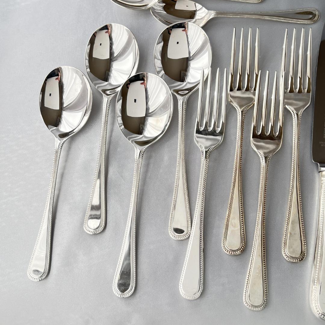 【Cooper Ludlam】パールのディナーセット 4名用18本組