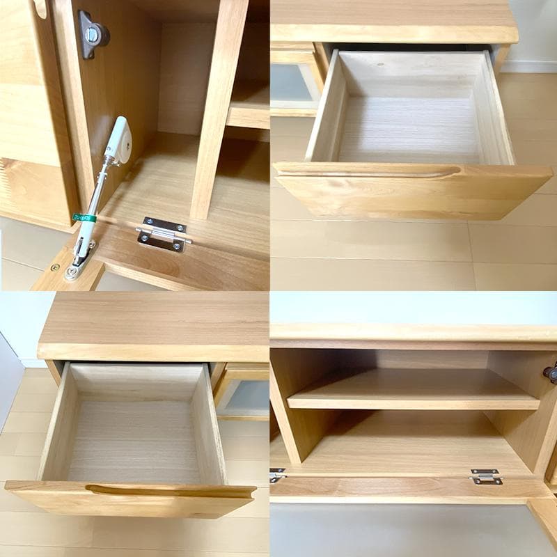 ニトリ テレビ台 ローボードNアルナス 150 天然木 ライトブラウン