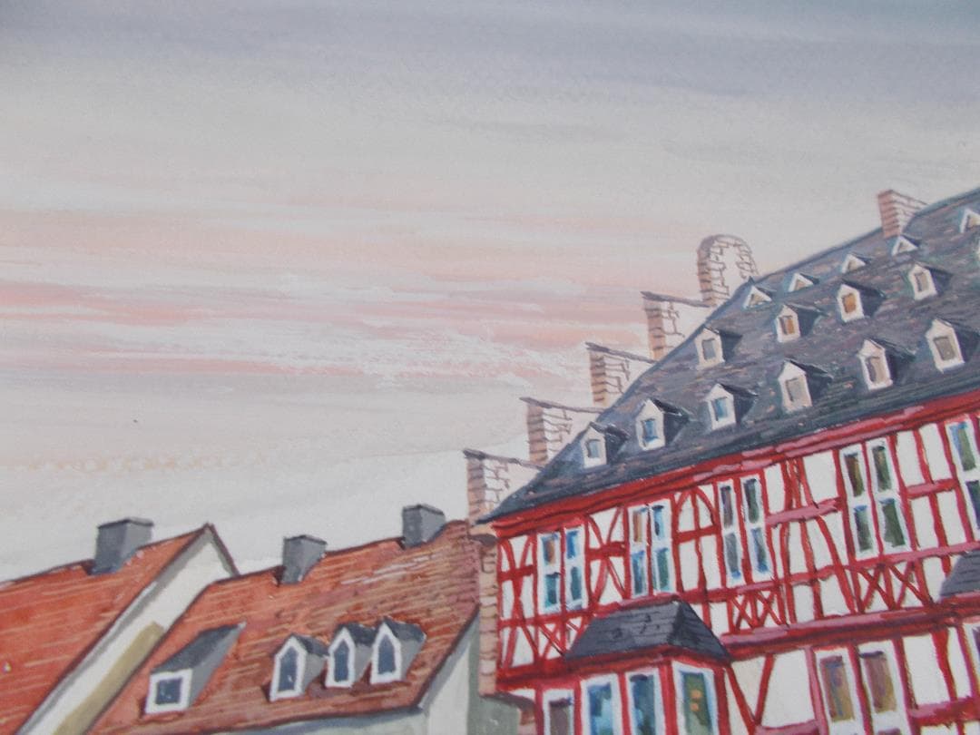 絵　手描き　オーバーハング　オリジナル