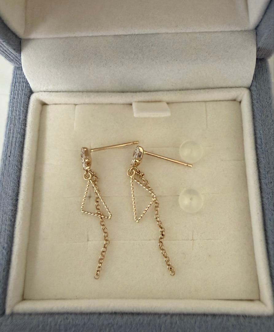 【新品・未使用】ジュエリーTSUTSUMI K10イエローゴールド　ピアス