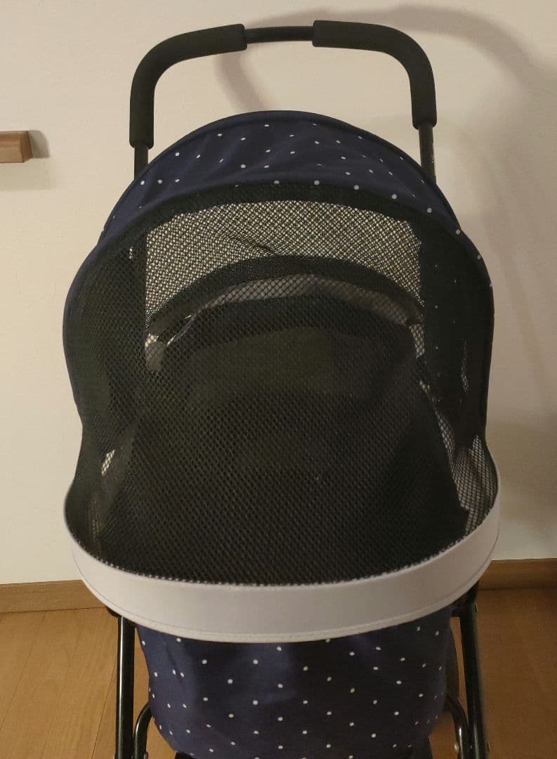 GEX わんわんカートライト 軽量4.8kg ドット模様 ペットカート