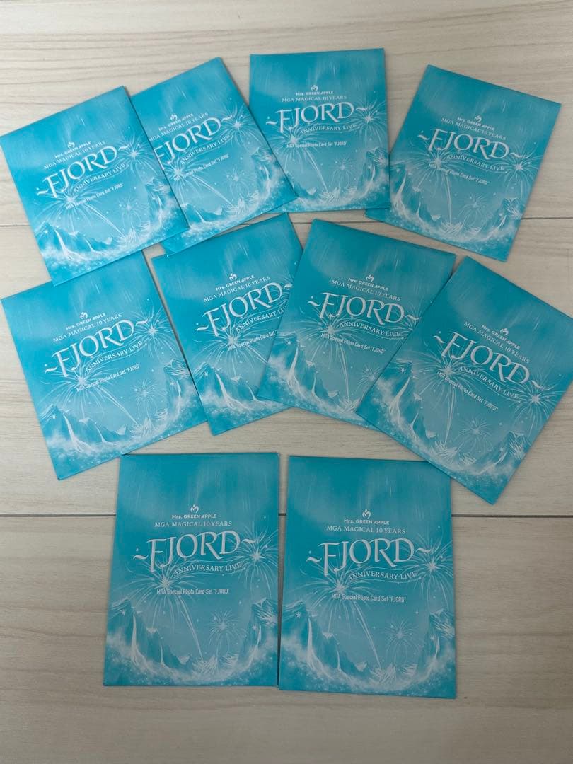 Mrs. GREEN APPLE FJORDフィヨルドフォトカ未開封10セット‼️