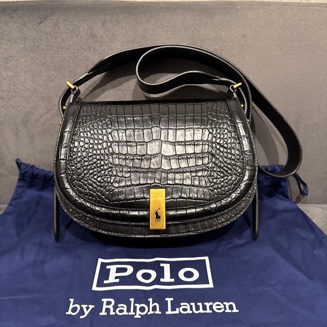 【Y Y様】Polo by Ralph Laurenクロコ型押しショルダーバッグ
