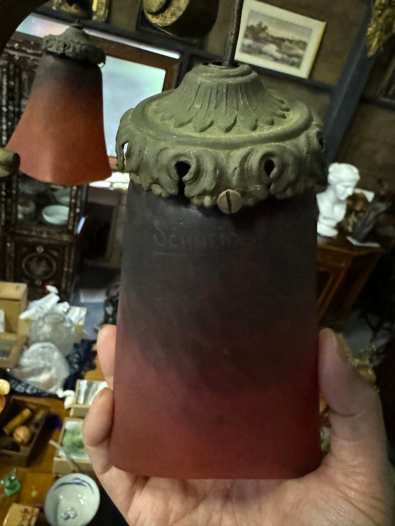 フランス製 アールヌーボー 3灯吊り下げ照明｜アンティーク｜1900年初頭