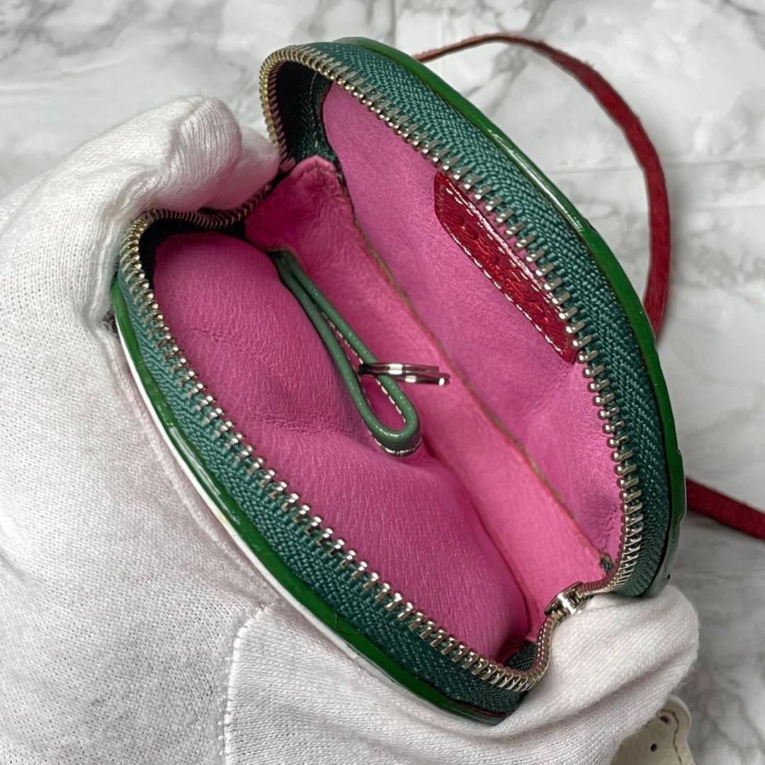 IBIZA イビサ　ポーチ　小銭入れ　スイカ　レザー　ケース　フルーツ