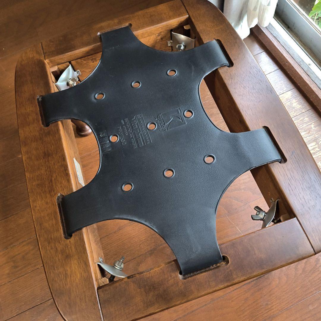 飛騨産業 花柄 スツール 無垢材