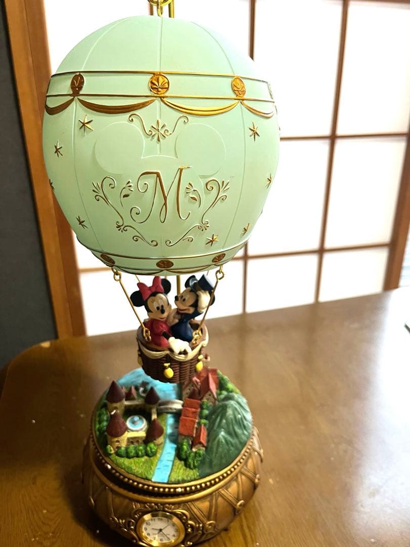 難あり【未使用】非売品 ミッキー＆ミニー バルーンランプ　オルゴール