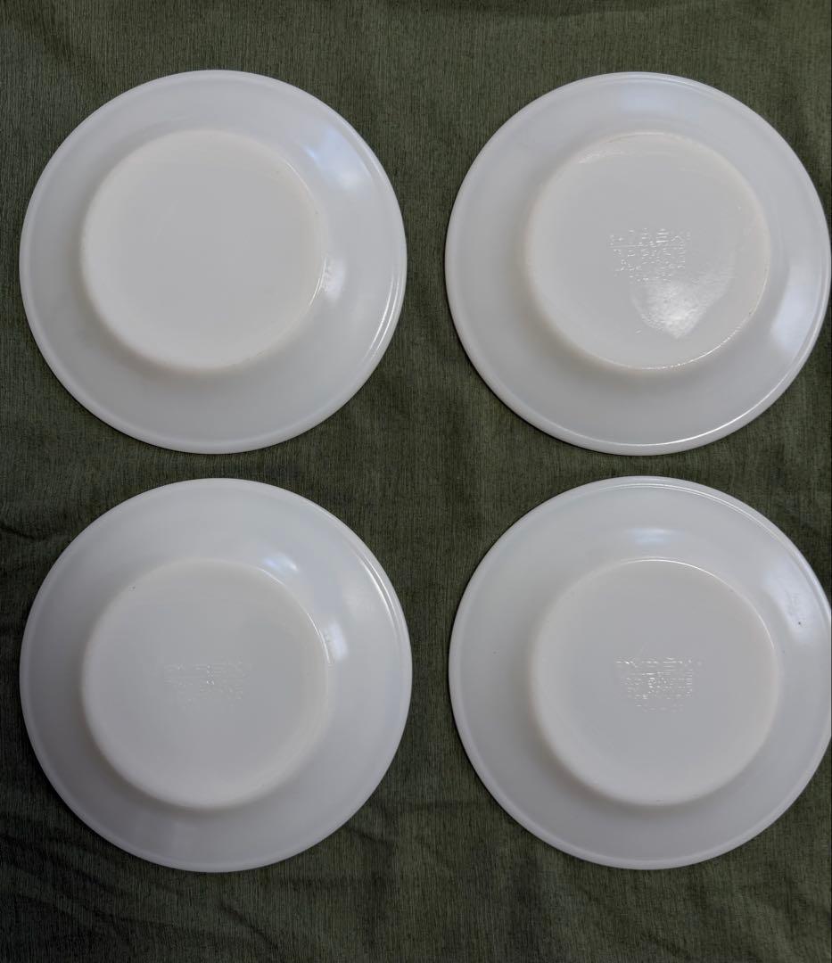 米軍 実物 PYREX デザートプレート4枚 USN①