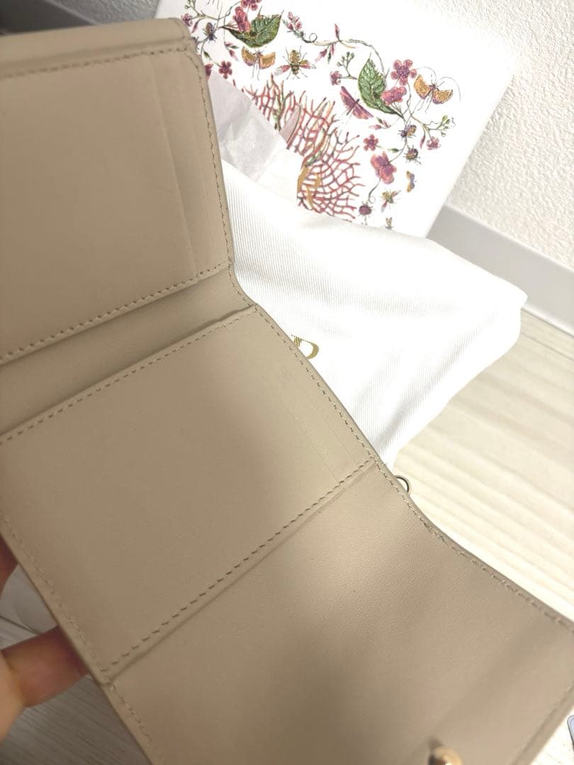 正規品　Dior ゴールド 二つ折り財布