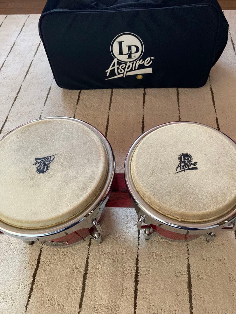 LP Aspire ボンゴ 赤 キャリングバッグ付き　LPA601-RMC