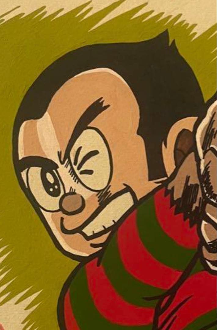 藤子不二雄　藤子A不二雄　非売品　プロゴルファー猿　直筆　サイン色紙　カラー原画