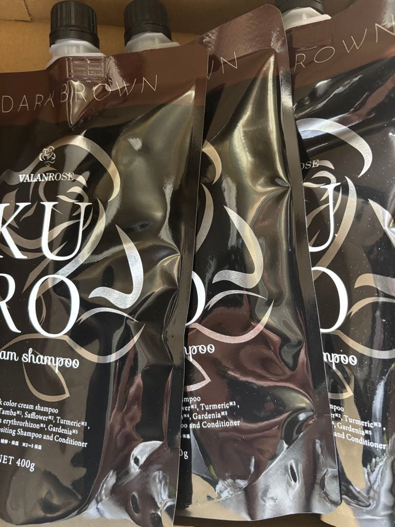VALANROSE Kuro Brown カラーシャンプー 400g 3本セット
