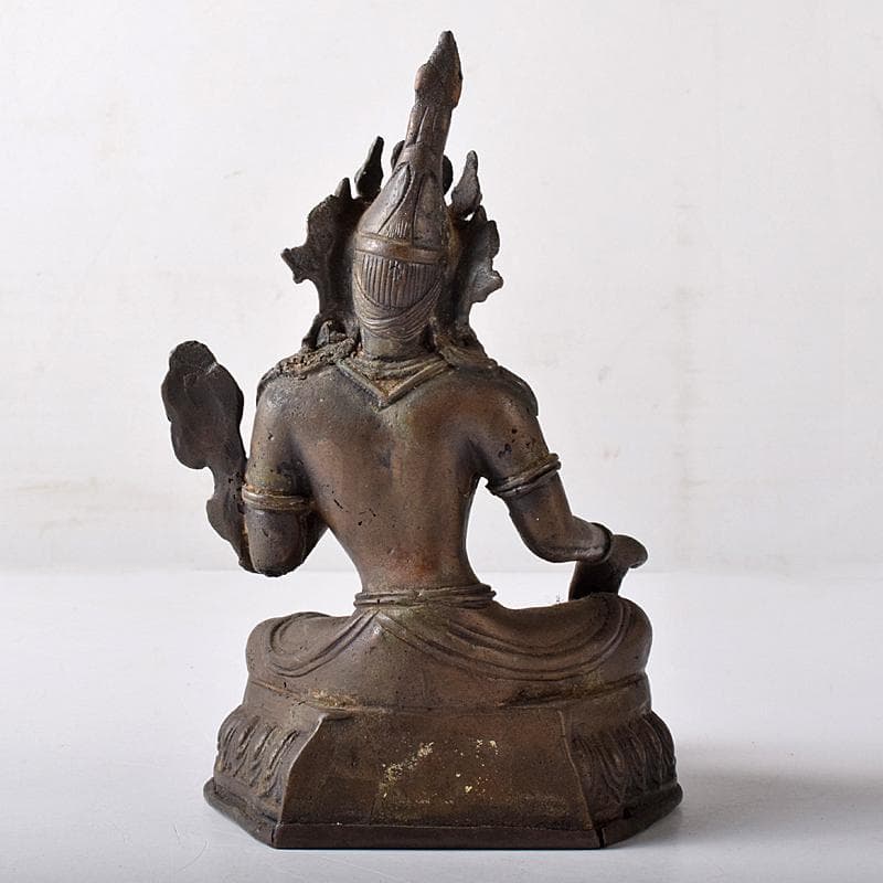 仏教美術　古銅　チベット仏　仏像　置物　M　R8376