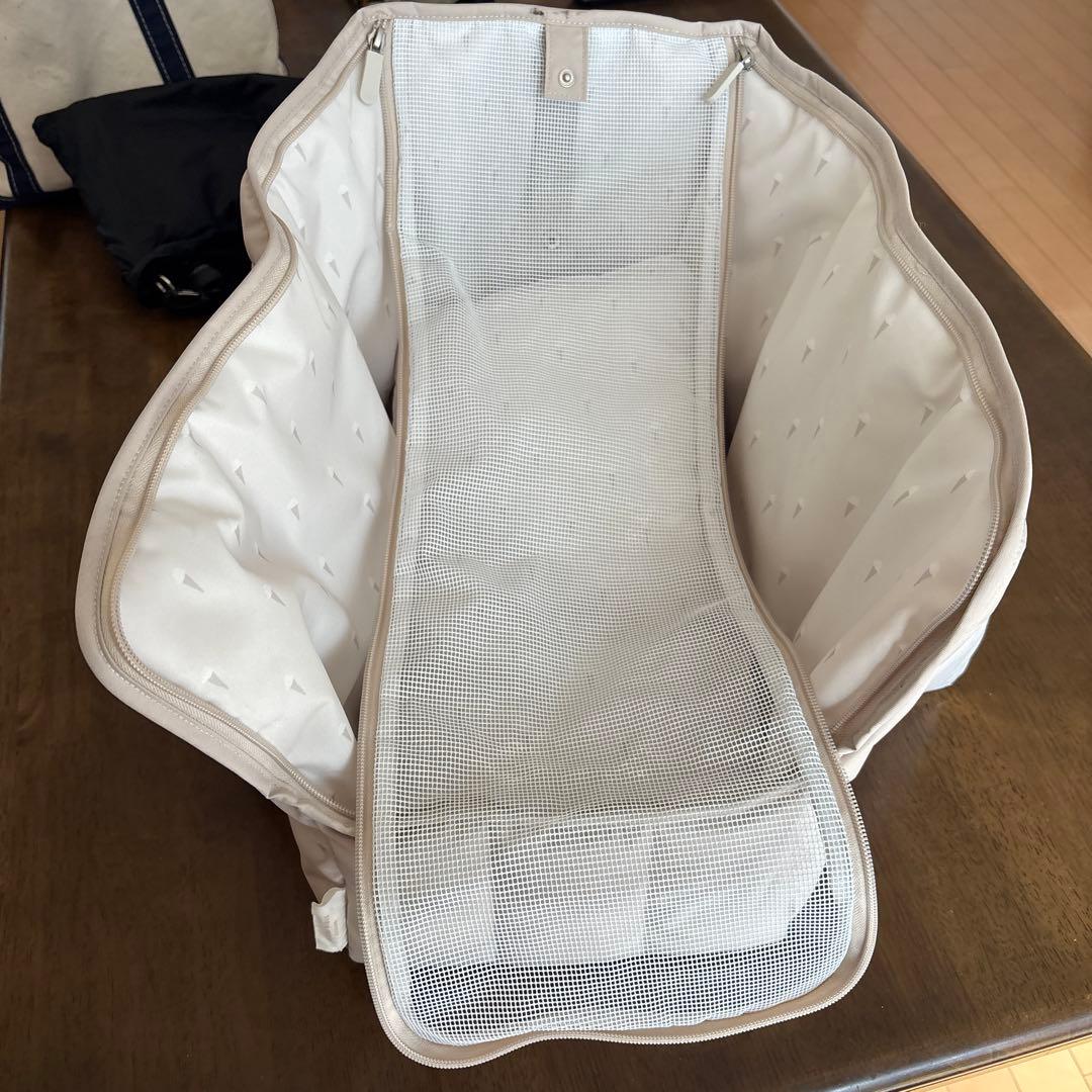 ジェラートピケ 【CAT&DOG】キルティングキャリーバック　ベージュ