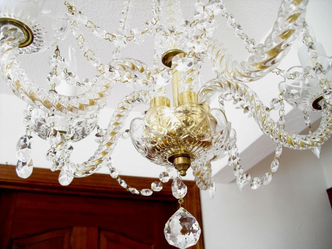 JOSEF WRANOVSKY☆ボヘミアンクリスタルシャンデリア☆引掛シーリング