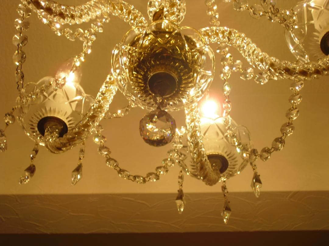 JOSEF WRANOVSKY☆ボヘミアンクリスタルシャンデリア☆引掛シーリング