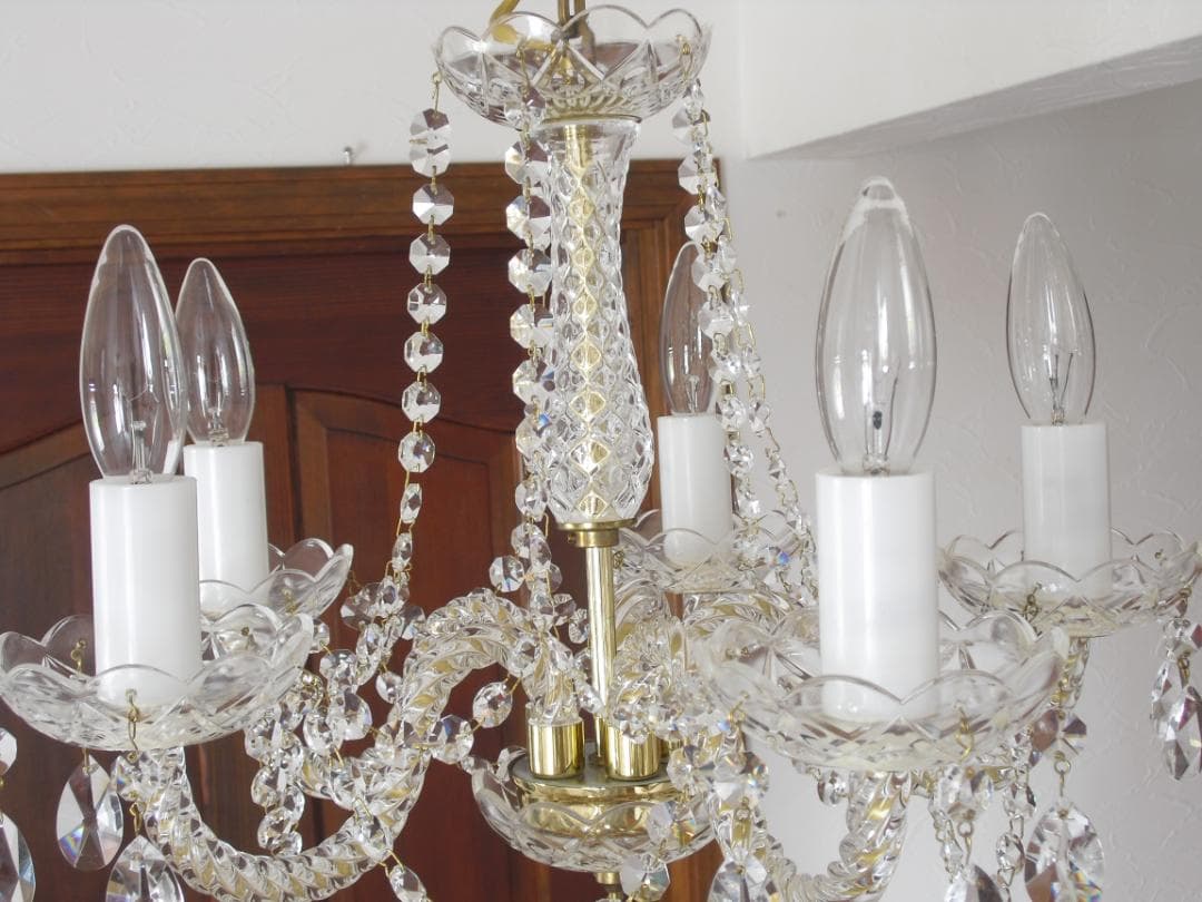 JOSEF WRANOVSKY☆ボヘミアンクリスタルシャンデリア☆引掛シーリング