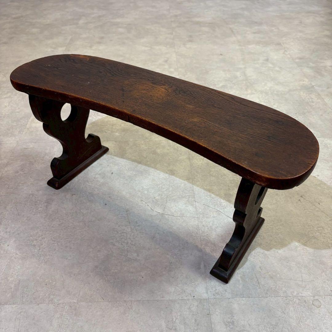 天然木 脇息 時代 木製 肘置 肘掛 将棋 囲碁 料亭 和家具 旧家蔵出