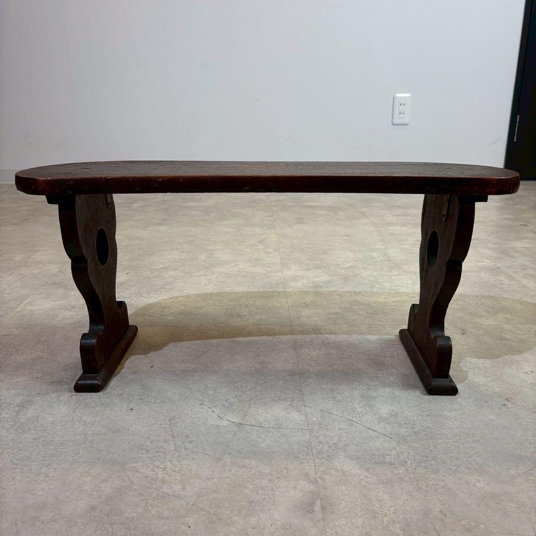 天然木 脇息 時代 木製 肘置 肘掛 将棋 囲碁 料亭 和家具 旧家蔵出