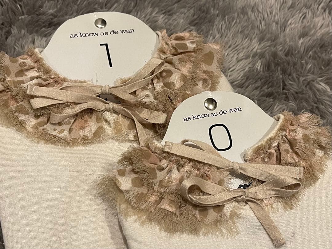 As know as de wan チュール襟シャツ2枚セット