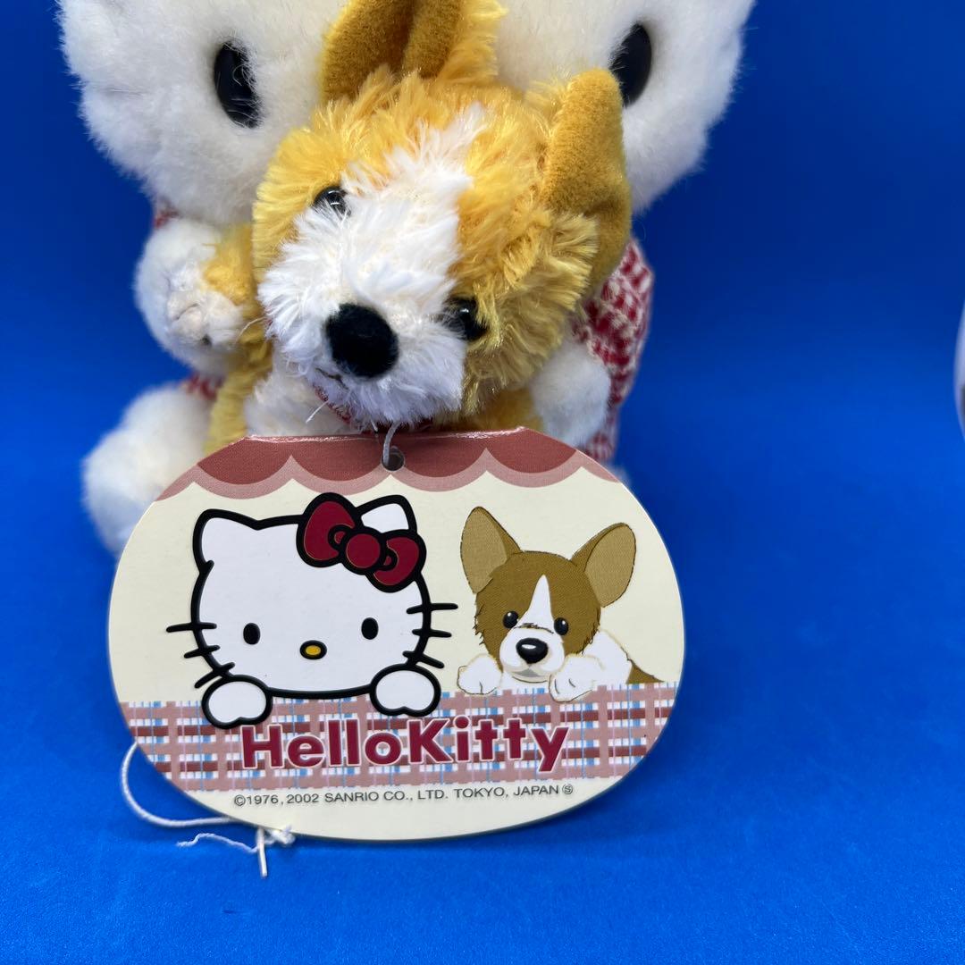 ハローキティ ワンコ　コーギー　ぬいぐるみ S