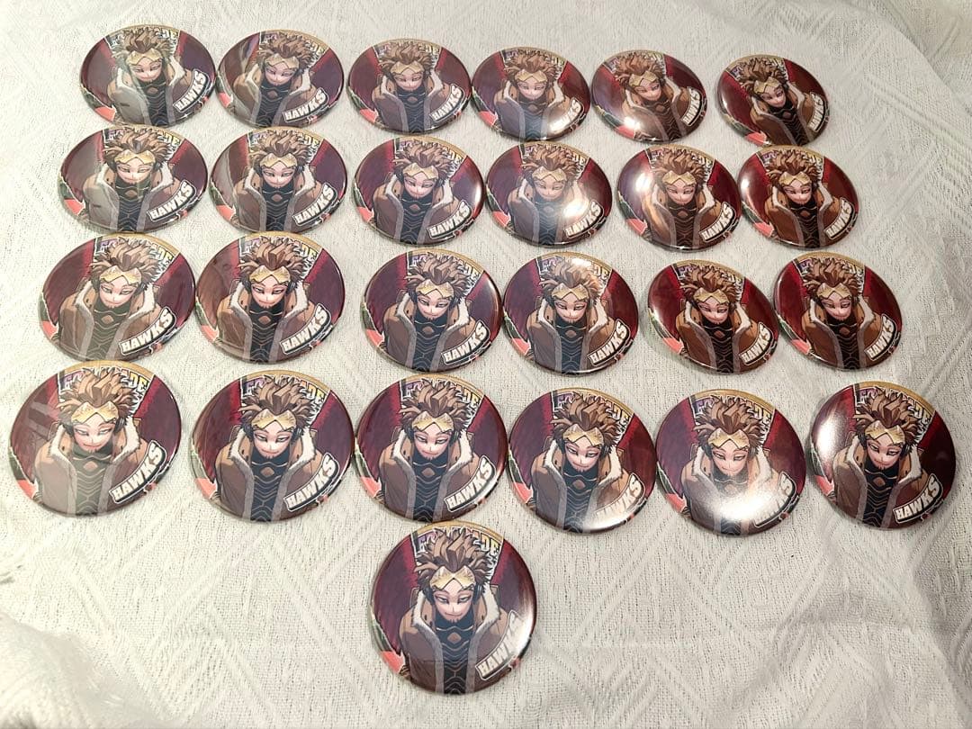 ホークス　缶バッジ　ヒロアカ　原画展