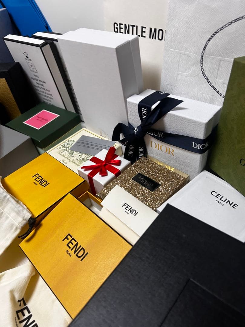 FENDI DIOR VERSACE その他空箱、ショッパーなど まとめ売り