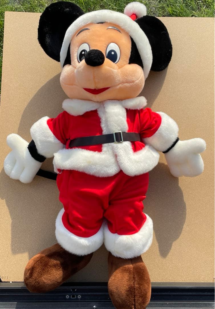 レトロミッキー　オールドミッキー　クリスマス　ぬいぐるみ　ヴィンテージ　貴重