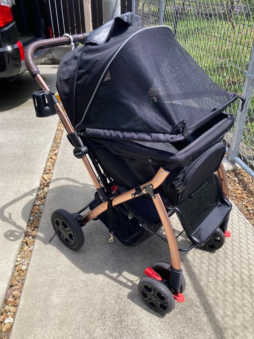 【DOBBY】ALLWAN ペットカート 黒　中型犬用