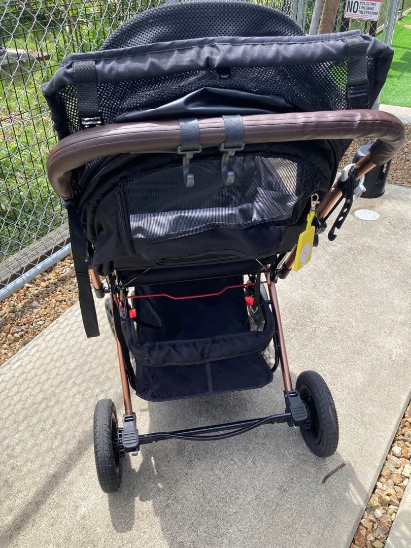 【DOBBY】ALLWAN ペットカート 黒　中型犬用