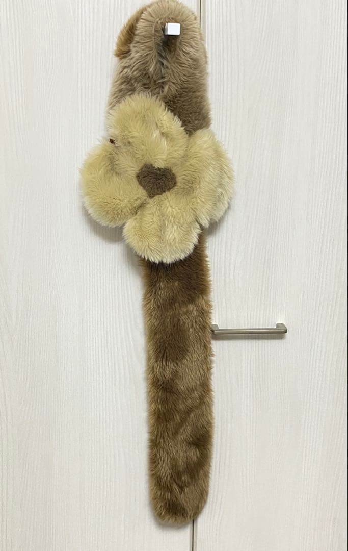 WANDMEE エコファー フラワーマフラー FLOWER FUR STOLE