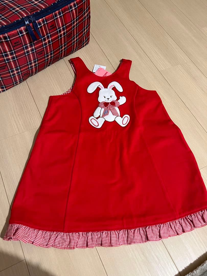 チエコサク　ミキハウス　ジャンパースカート