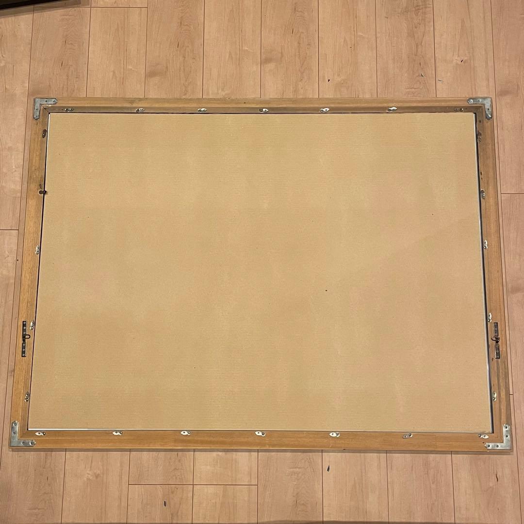 Joan Miro 特大 ビンテージポスター 木製フレーム 絵画 アート