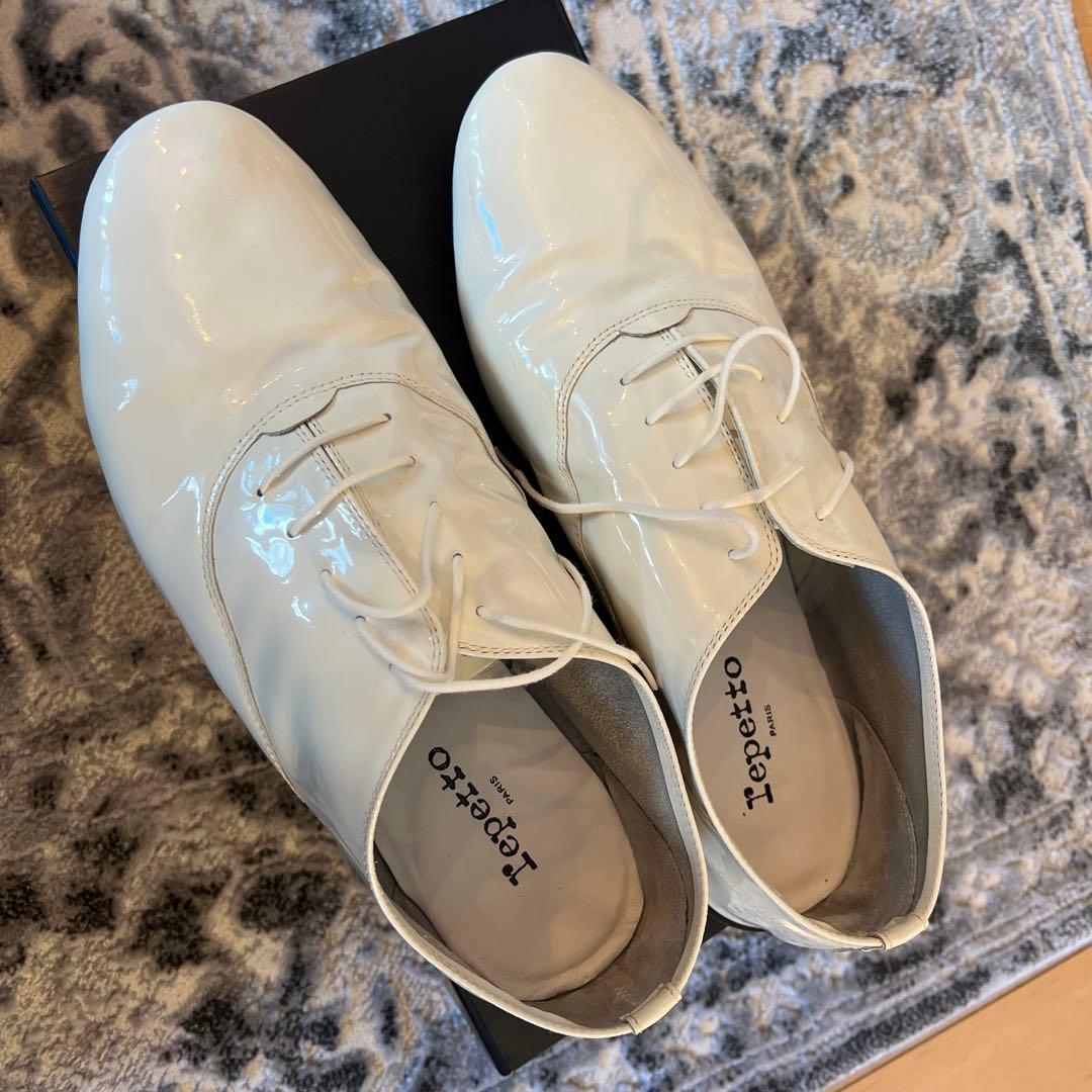 C*s様 Repetto エナメル ホワイト ドレスシューズ 45